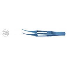 Forceps Notched Curved